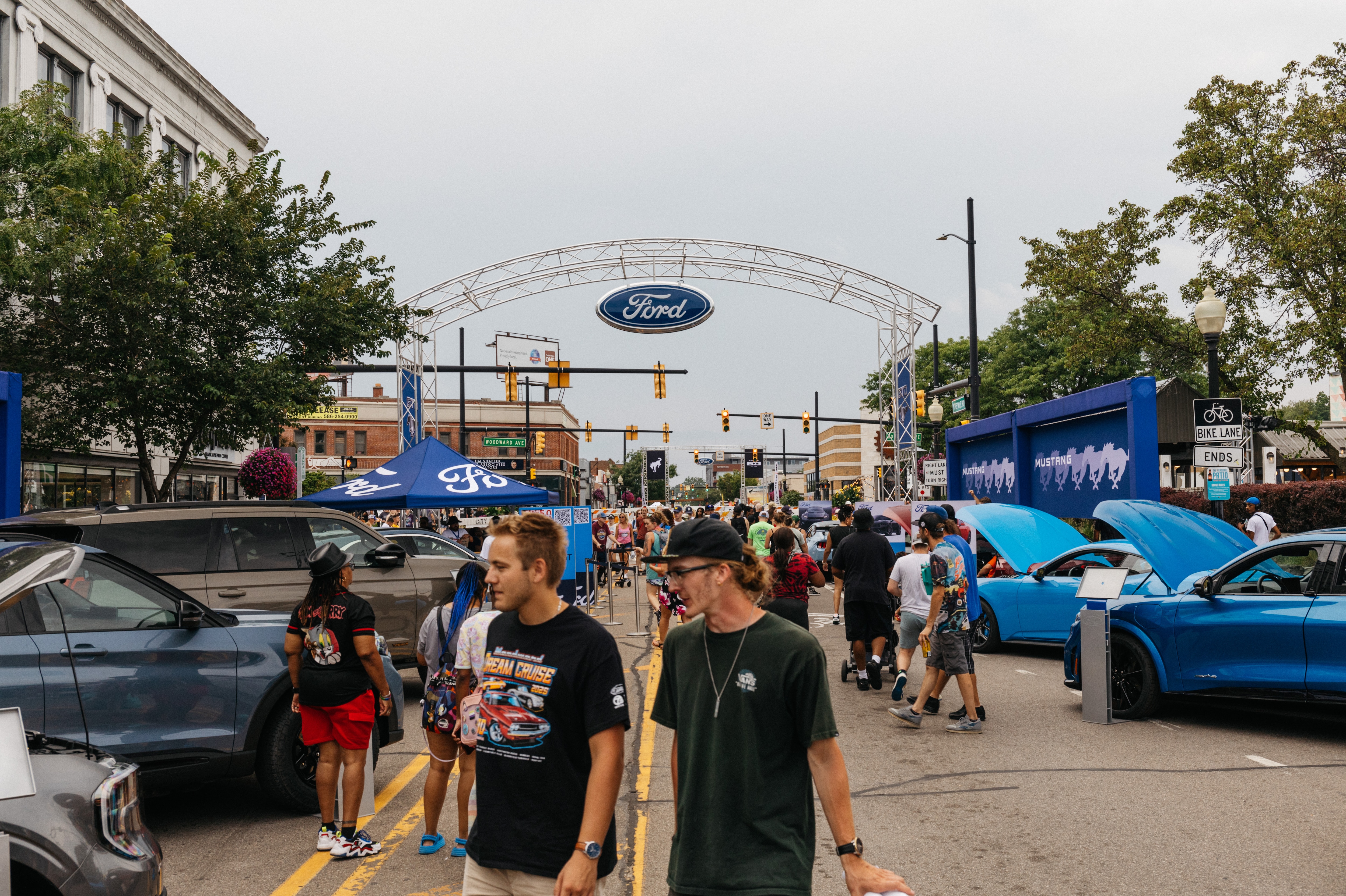 Attendees participate at the 2025 Woodward Dream Cruise in Michigan on August, 16, 2025.